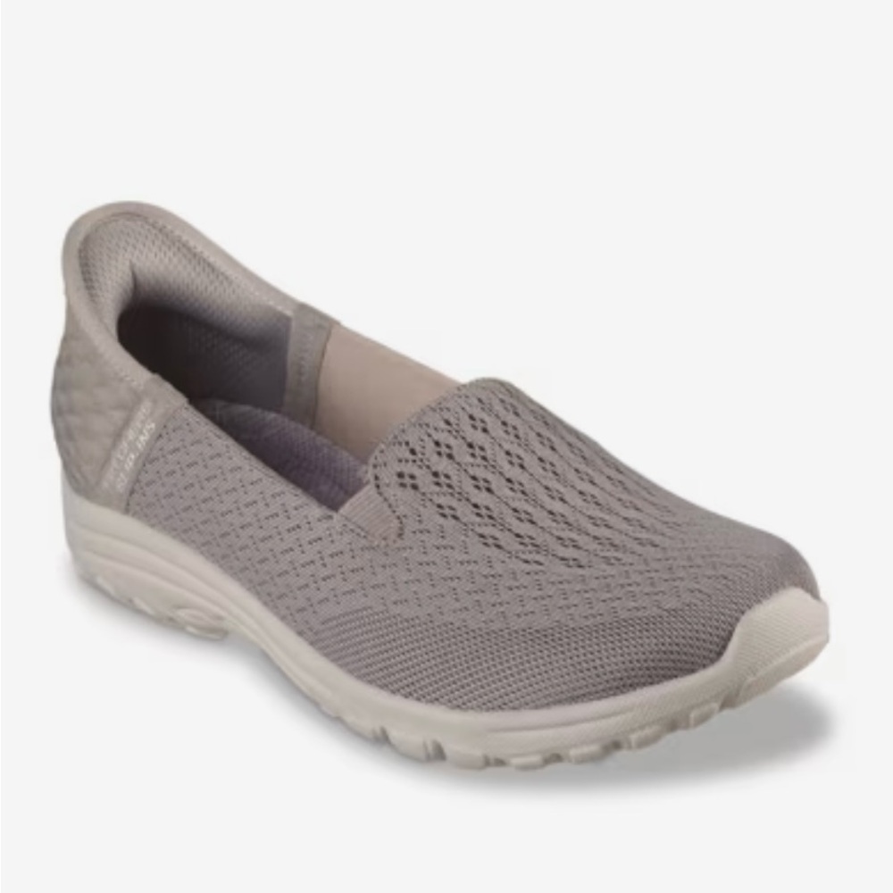 Skechers Reggae Fest 2.0 Taupe Hands Fee Guiding Light Slip-In Sneakers